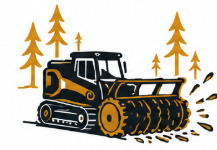 Forestry mulching icon