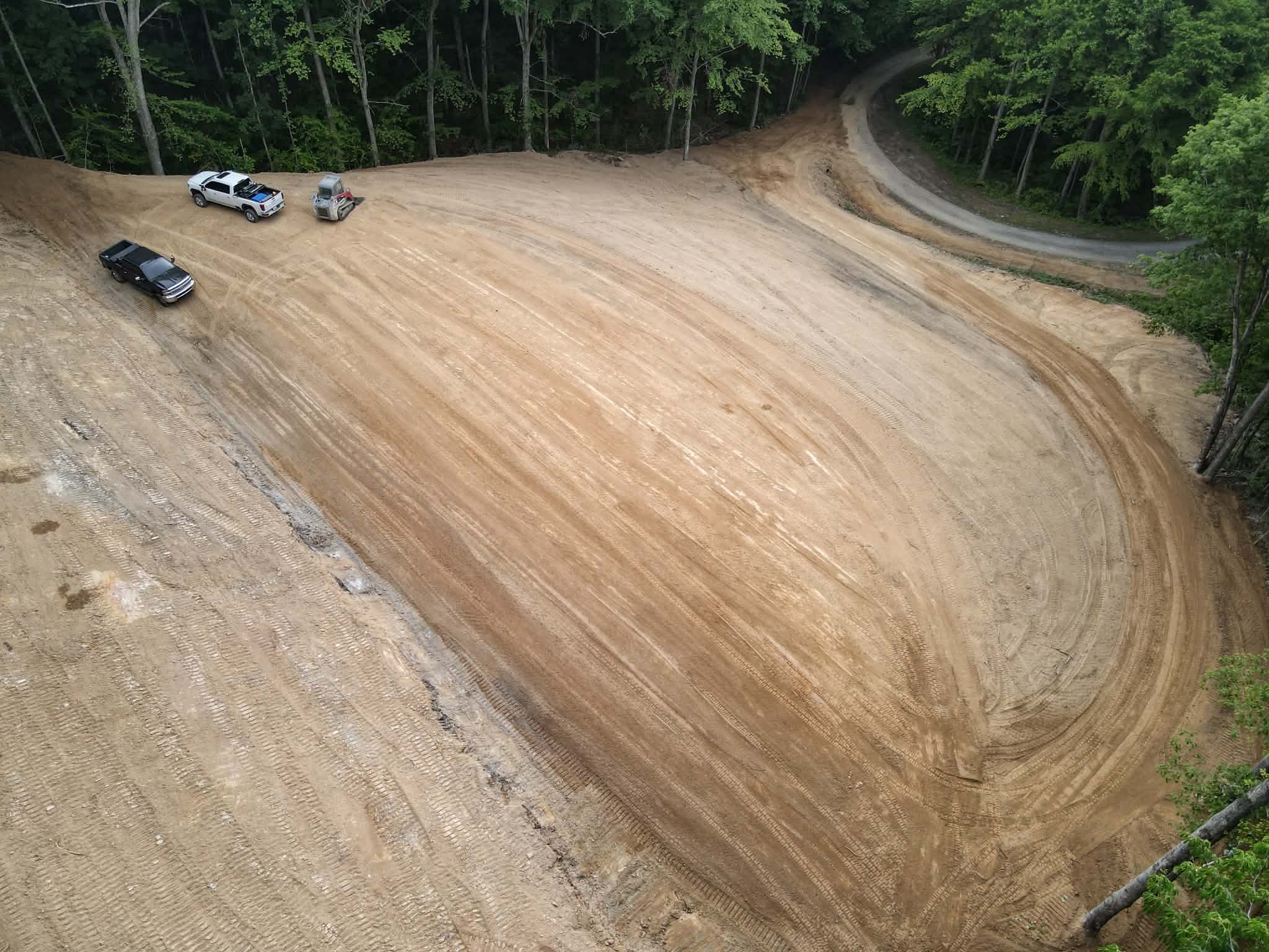 Field clearing and grading project